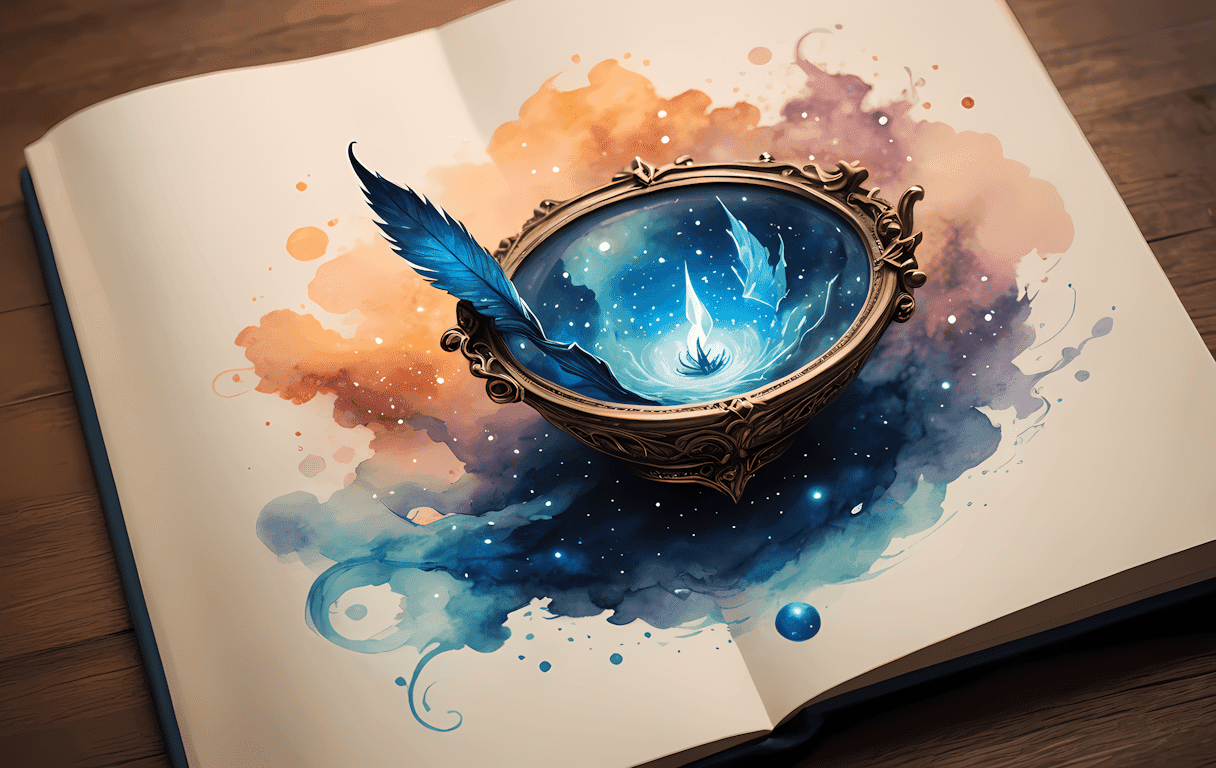 Book with ink