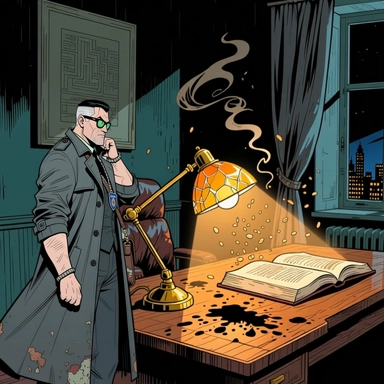 Finalized comic strip panel 6