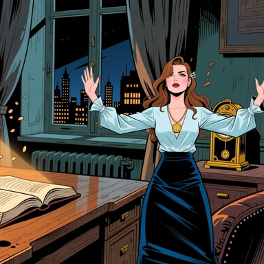 Finalized comic strip panel 7