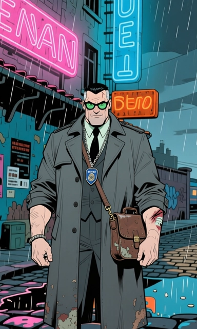 Finalized comic strip panel 1