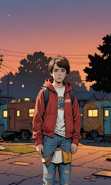 Finalized comic strip panel 1